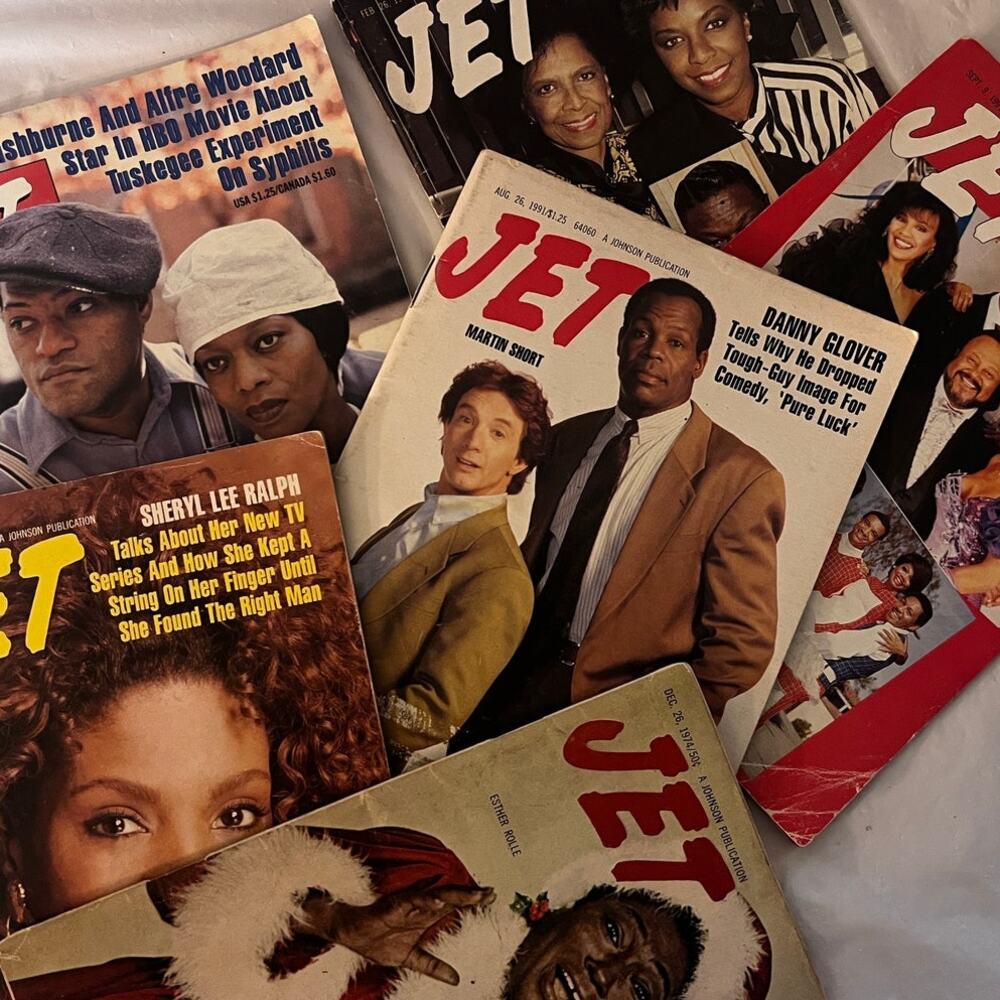 Vintage Jet Magazine Lot 6 Esther Rolle Fishburne Danny Glover 1974-1997